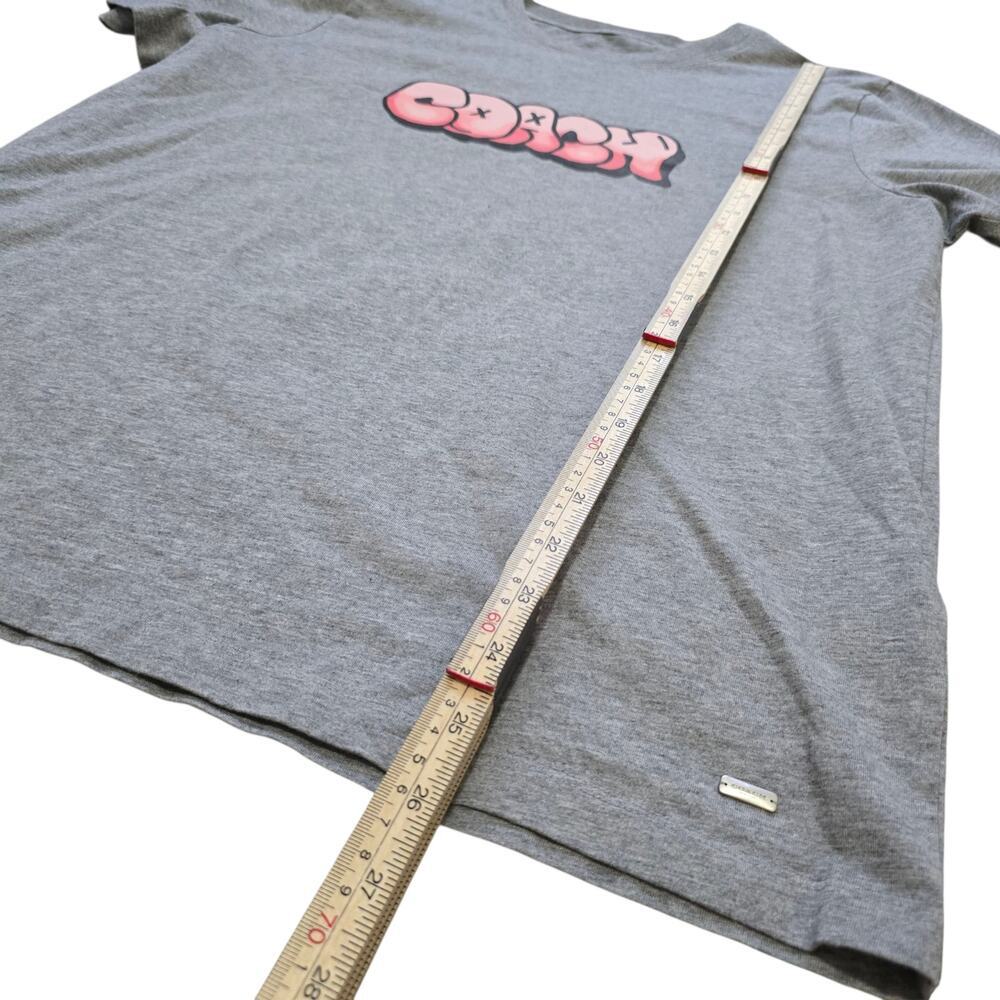 Coach Graffiti Hip Hop T-Shirt Grey Pink Size Large - Picture 8 of 8